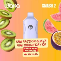 Waka Smash 2 12000 Puffs Kiwi Passion Guava 50Mg ( Kiwi Chanh Dây Ổi )